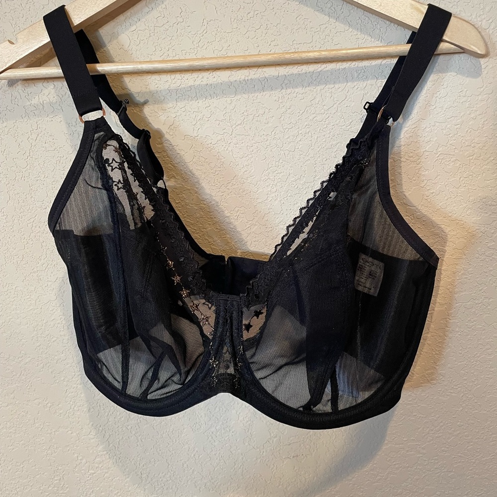 Elomi Matilda Black with Gold Stars UK 34H